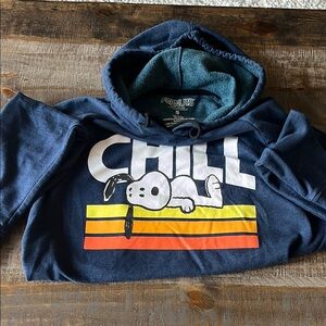 Peanuts Navy Blue Snoopy Chill Hoodie